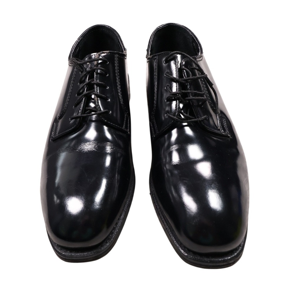 Florsheim Black Leather Dress Shoes Oxford Lace Up Classic Mens 11 D - Flaws - Picture 1 of 9